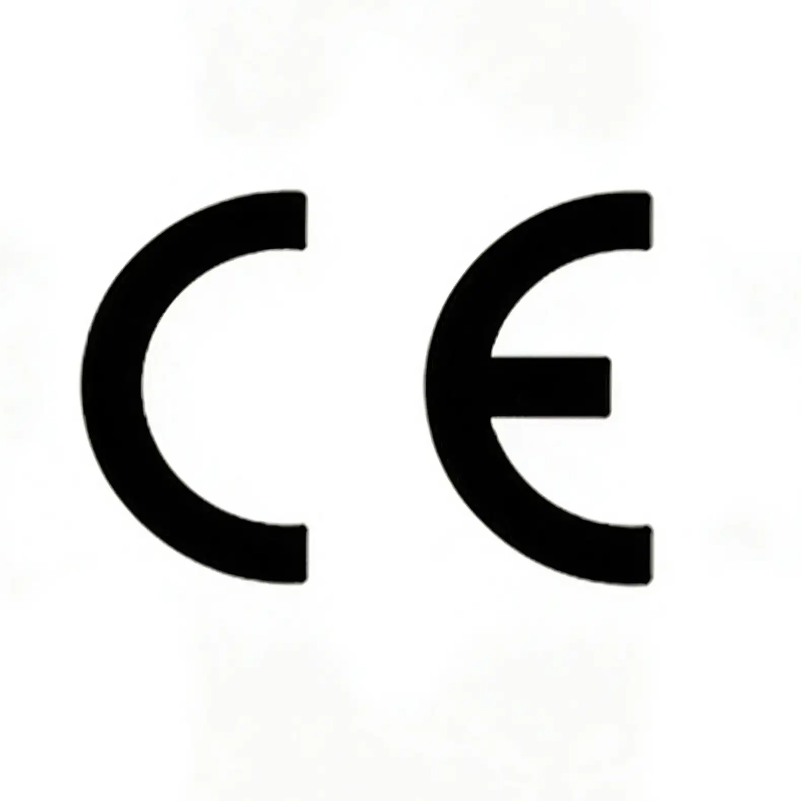 CE certification mark ensuring compliance with European Union market safety standards.