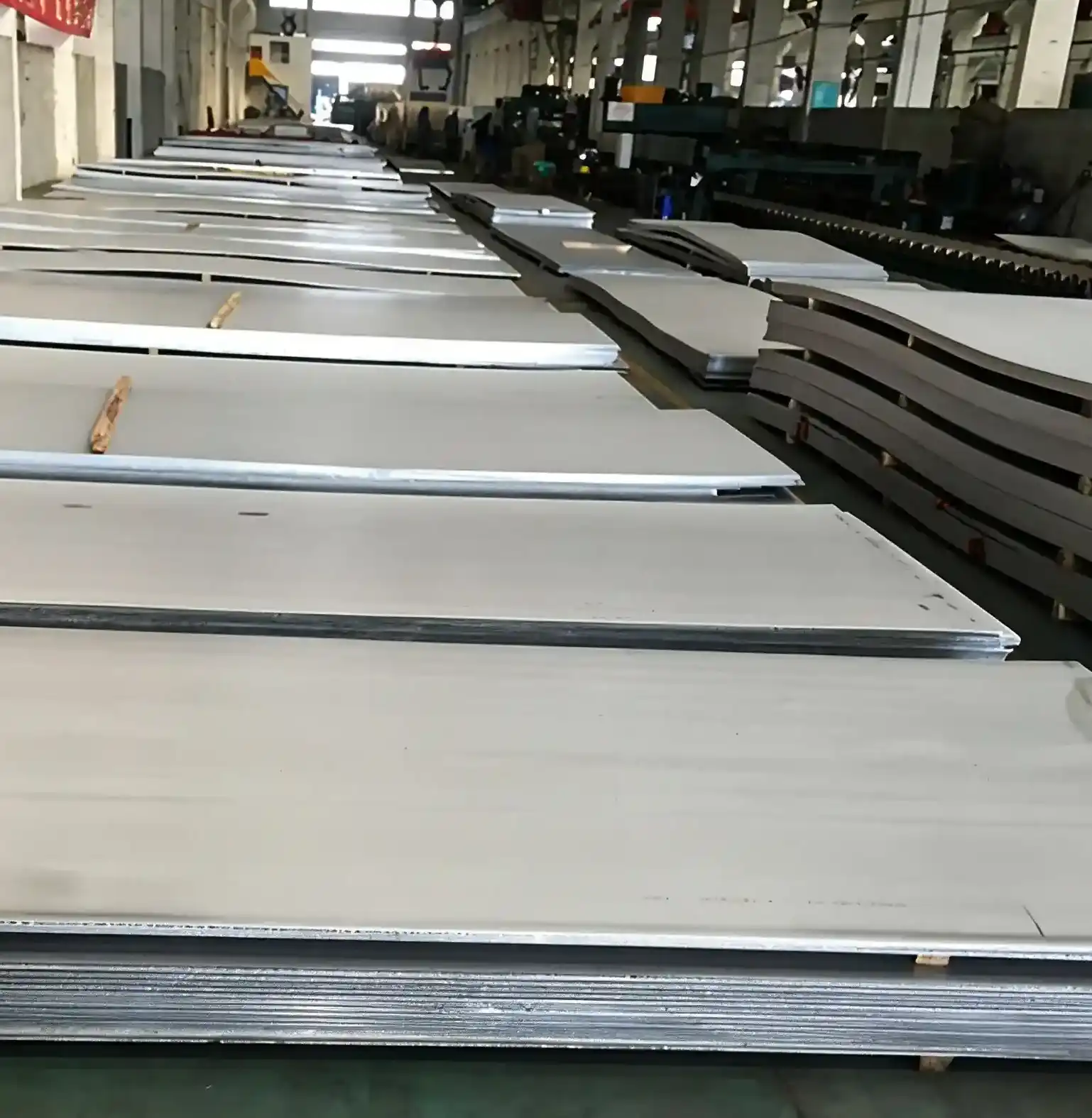 Stainless steel sheets warehouse inventory