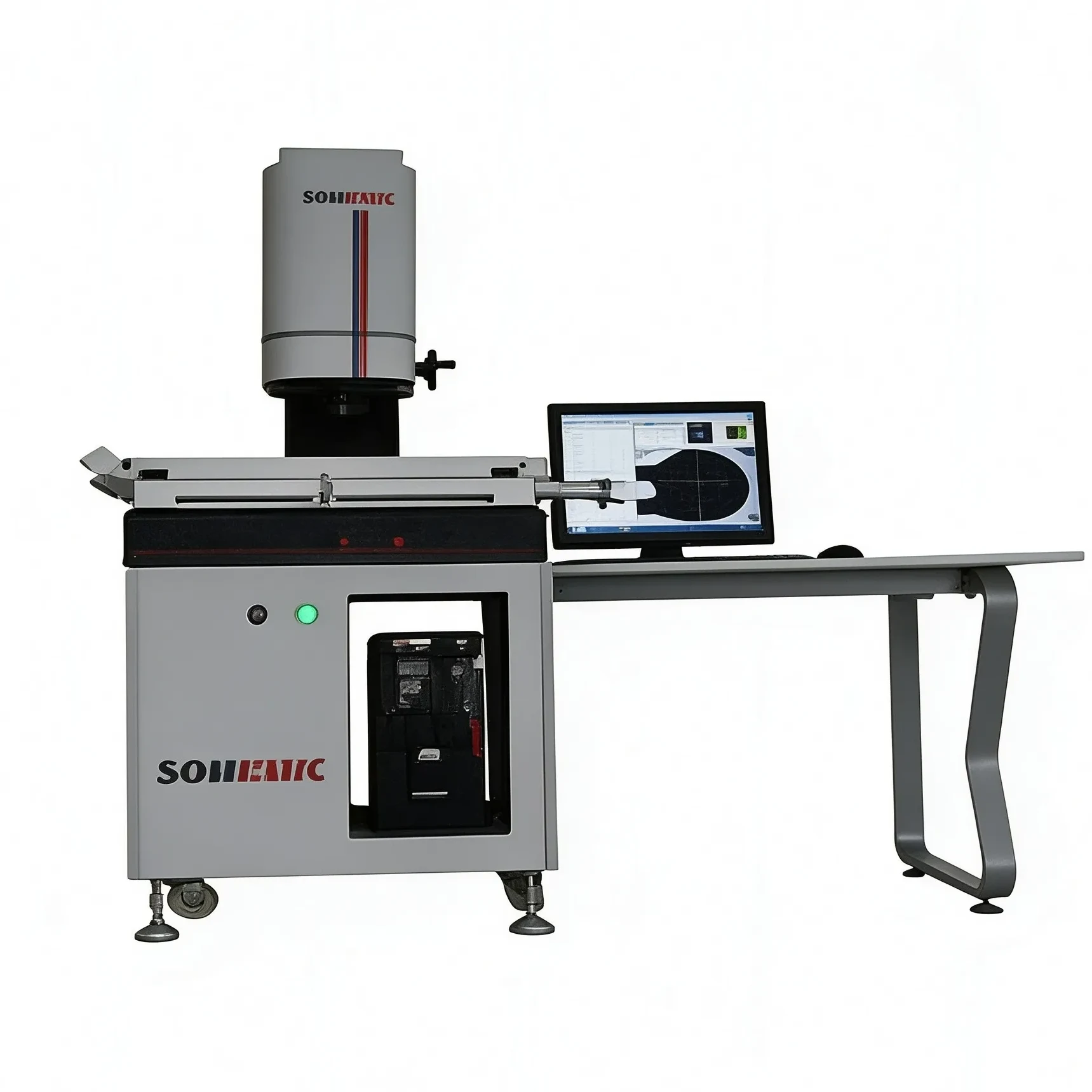 Lukai optical measuring machine for non-contact dimensional inspection.